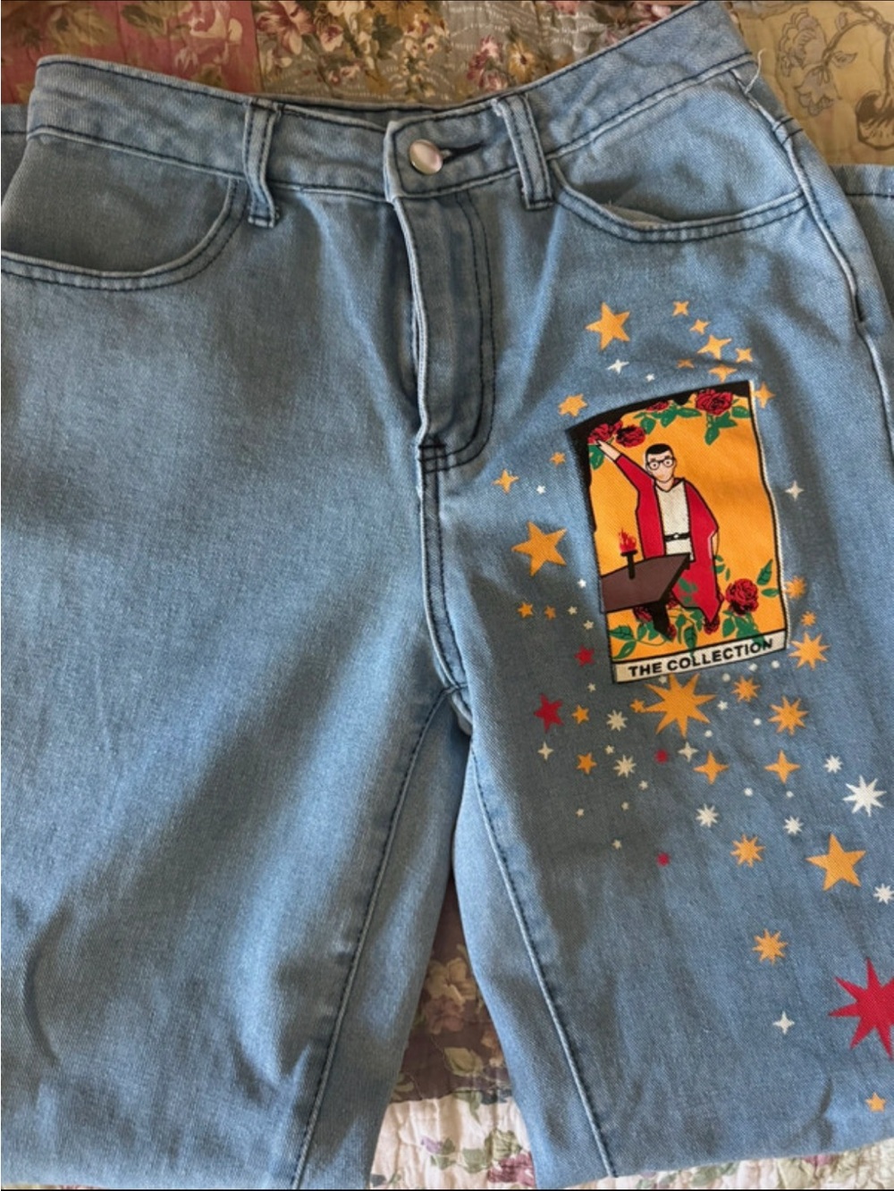 graphic baggy jeans